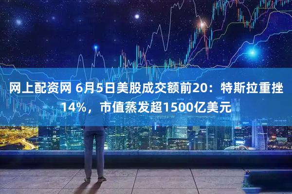 网上配资网 6月5日美股成交额前20：特斯拉重挫14%，市值蒸发超1500亿美元